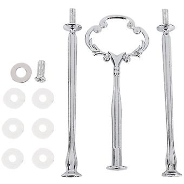 1 set 2 3 Vånings Tårtfat D Metall Center Beslag Stång S:or