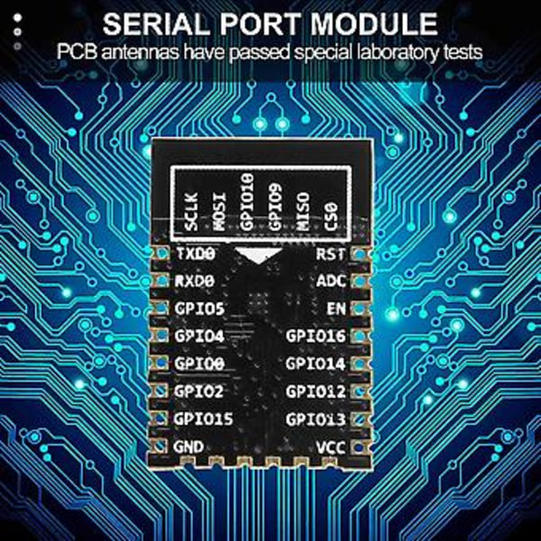 10st/lot ESP8266 ESP-12F Fjärr Seriell Port Wifi Trådlös Modul Nätverksutvecklingskort