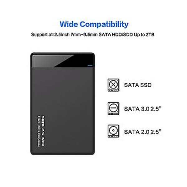 Hdd Kotelo 2.5 Tuuman Sata Usb 3.0 Adapteri Asema Kotelo Ssd Levy Hdd Laatikko Kotelo Hd Ulkoinen
