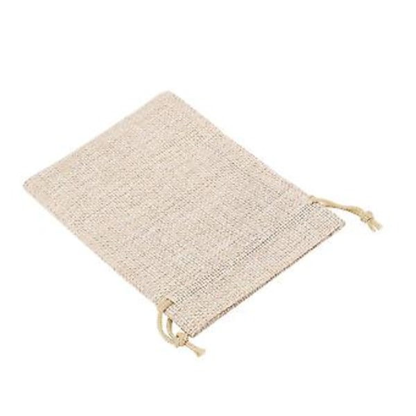 40 Stykker Jute Sække med Snøre, 13cmx10cm Gave Smykke Poser