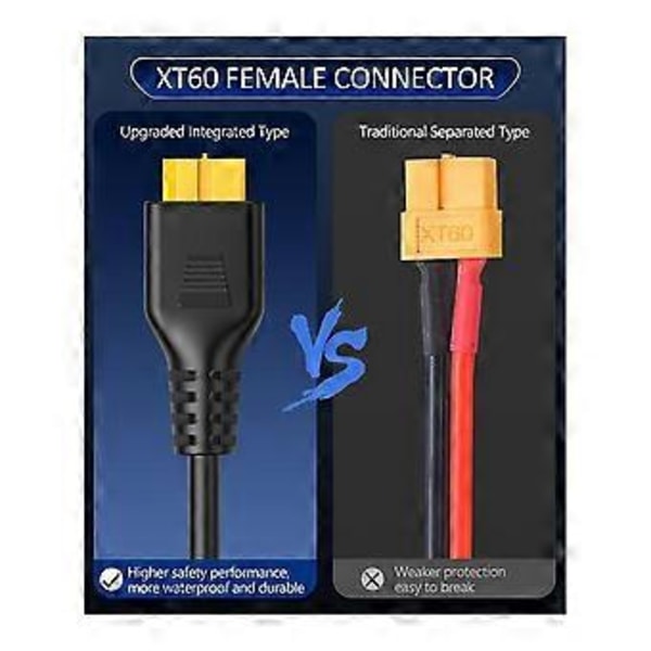 4-i-1 Solpanelkontakt Förlängningskabel Splitter för Anderson Kontakt DC Adapter Strömkontakt XT60 Hona Conn