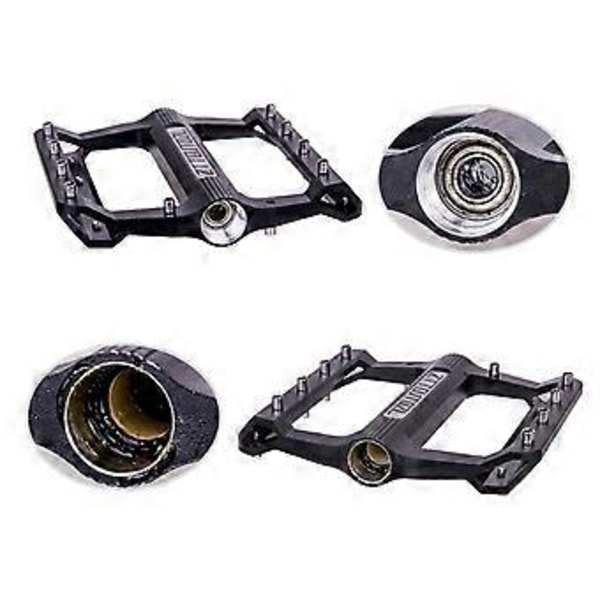 2 stk. Mountain Bike JT02 Pedaler CNC Legering Lager Sklisikker Sykkelpedal Sterk MTB Anti-skli Pigger Sykkel Reparasjonsdeler