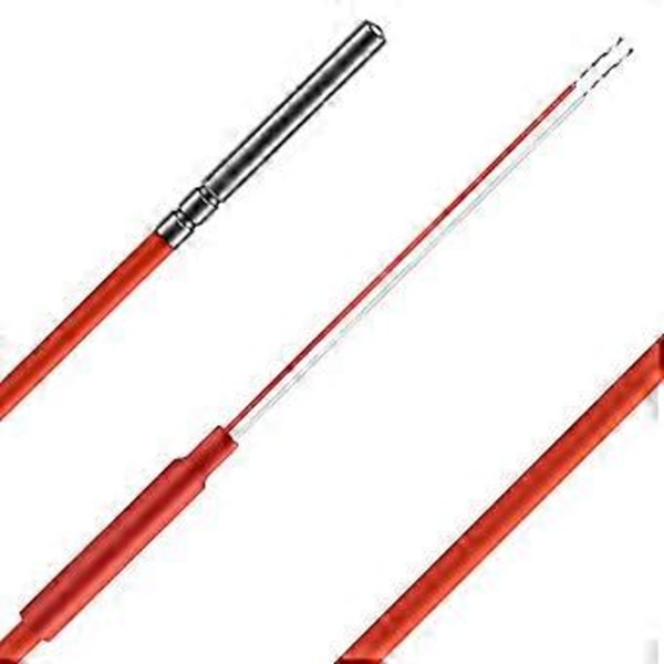 2-leder PT1000 Temperatursensor Termistor Silikone Gel Belagt 1,5 Meter Probe 45mm x 5mm -50-180 Grader Celsius RTD'er