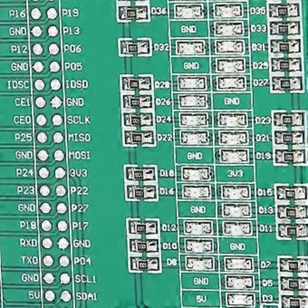 Testilevy LED IO-porttisovitin Anturimuunninmoduuli DC 3.3V 5V Raspberry Pi:lle
