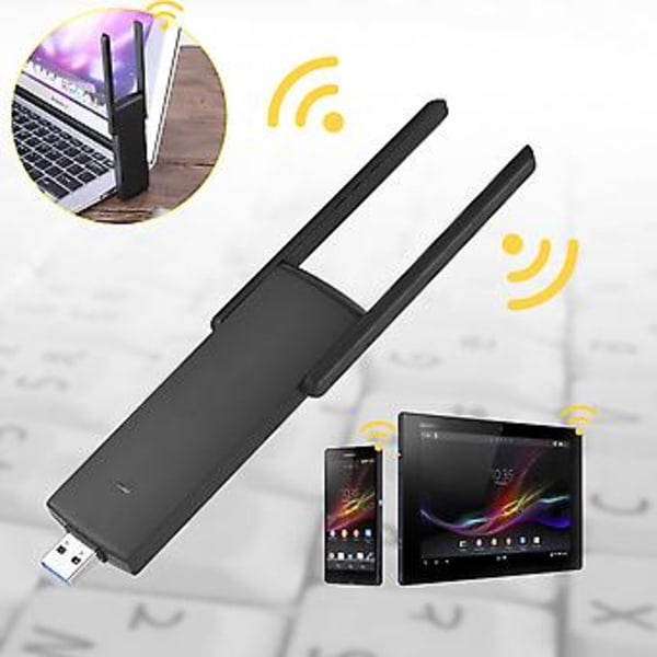 Trådløs Router, Comfast 2.4G+5GHz Dual Band Wifi Range Extender WIFI Extender Ekstraordinært Håndværk