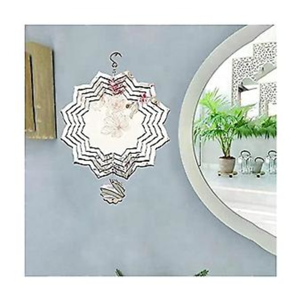2 Pak 8 Tommer 3D Sublimations Spinner Emner, Ed Kinetisk Skulptur, Dobbeltsidet Sublim