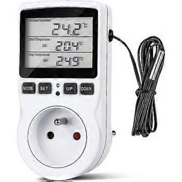 Värmetermostatuttag, Timeruttag med sensor, Digitalt timeruttag med LCD-display för akvarium
