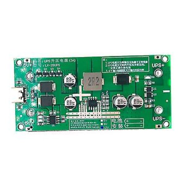 15W 3A Högeffekts Ups18650 Litiumbatteri Boost Laddning 9V Laddning Och Urladdning Ups Avbrottsfri