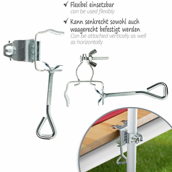 Parasol Base - Parasol Holder for Balcony Balustrade or Table - Parasol Base for Balcony and Terrace (Ø 19-32mm - 01 Stück)