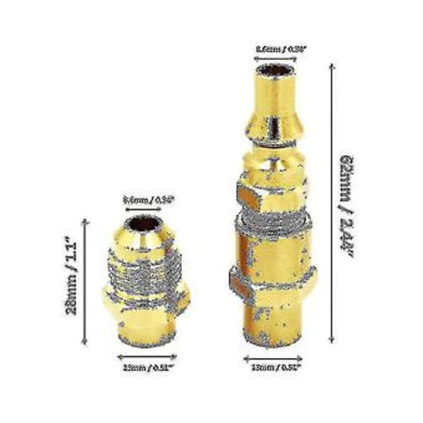 1/4 tomme RV Quick Connect Adapter Udskiftning Til Q 100, 1000, 200, 2000, 1200, 2200 Bærbar Gas G
