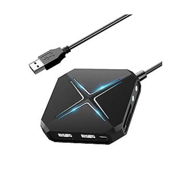 Usb Hub 3.0 Splitter 1 Træk 6 Med Lyd Tf Sd -funct Convers Expan