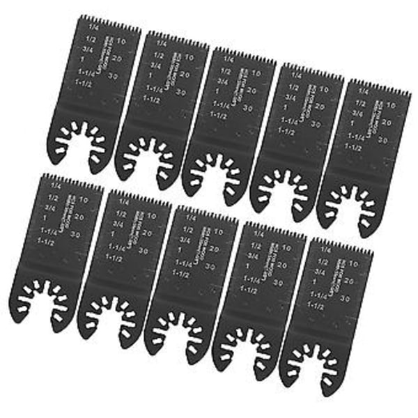 10 st Oscillerande Multiverktyg 35mm Sågblad Högkolstål Sågblad Grova Tänder