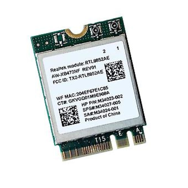2.4g 5g 802.11ac/ax Trådløst Modul Aw-xb473nf Rtl8852ae Rtl8852 Wifi 6 -mimo Netværkskort Bluetoot