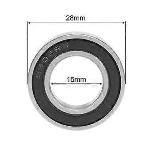 10st 6902- Cykelnavlager 15x28x7 Mm 6902 6902rs För Xm490 Nav