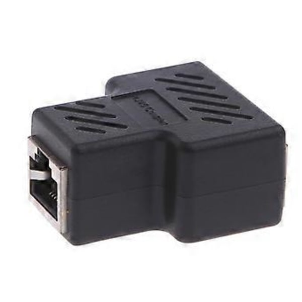 1 til 2 porte hun RJ45 stik adapter netværksforlænger koblingssplitter