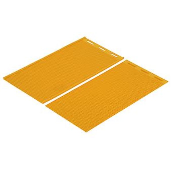 2 st 5,4 mm Vaxkaka Pressform DIY Gummi Kam Grundplatta Biodlingstillbehör Gul