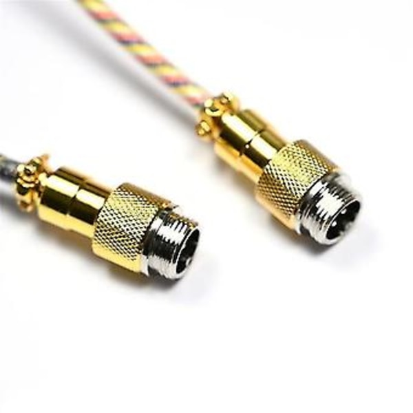 Type C Datakabel Mekanisk Tastatur Spiral Kabel Svart