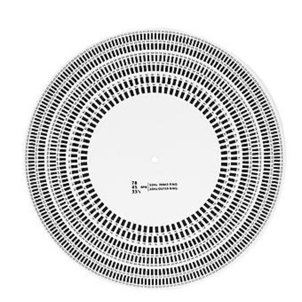 LP Stroboskopisk Skive Rotasjonshastighetsdeteksjon LP Vinyl Platespillere Kalibreringsskive for Vinylplatespiller
