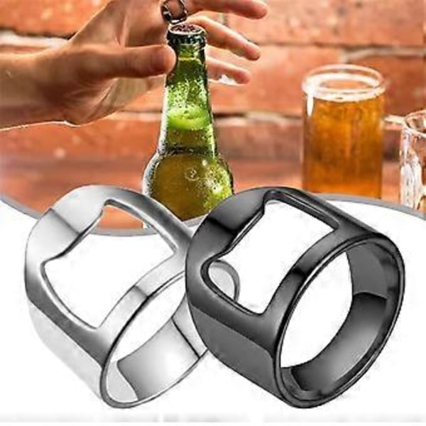 32 st Bartender Ring Flasköppnare Rostfritt Stål Ring Flasköppnare Ring Flasköppnare för Bartenders, B