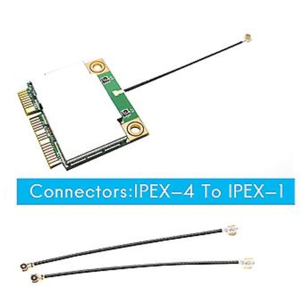 2st 5cm Lång Ipex-4 Ufl Hona Till Ipex-1 Kontakt Kabel Antenn För Intel Ax200/ax210 Bcm94360h