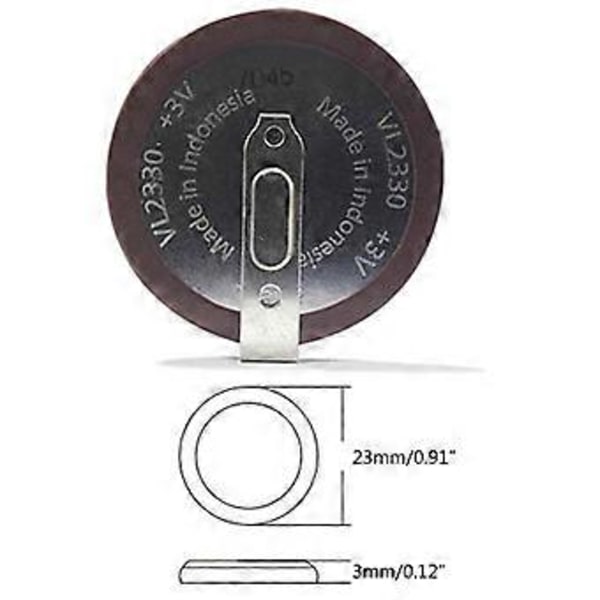 3V Litium Knappcellsbatterier Idealiska för Nyckelbricka för Panasonic Batteri VL2330 Klocka Kalkylator Termometer Gl