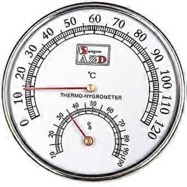 Bastu Termometer Hygrometer, Celsius Mätare Monitor För Verkstäder, Pool, Lagerlokaler Spa Bastu Tillbehör