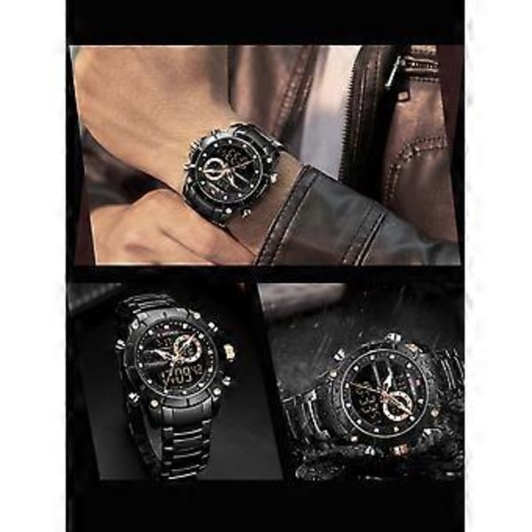 Herr Quartz Chronometer Klocka: Elegant Digital Analog Design för Mångsidig Användning