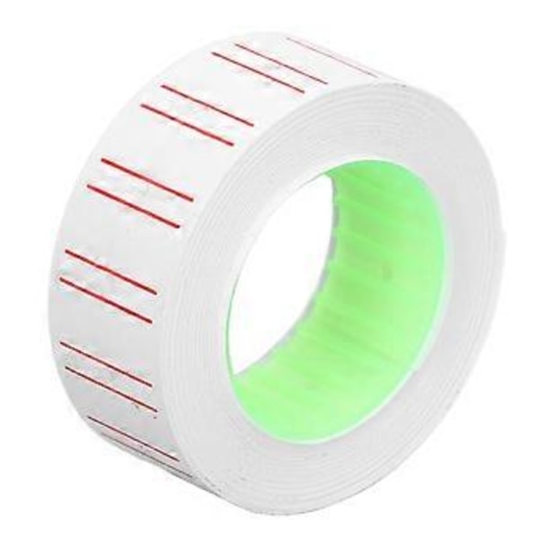 30 ruller 15000 stk. prismærker enkelt række etiketpapir til MX5500 prismærkningspistol 21x12mm