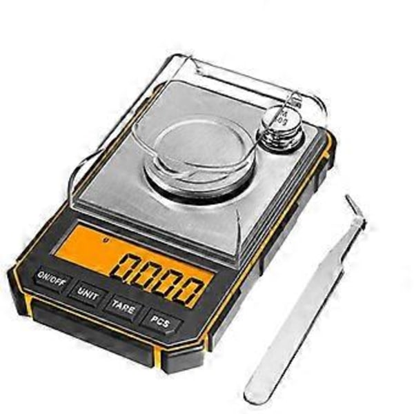 Elektronisk Digital Vægt Bærbar Mini Vægt Præcision Professionel Lommevægt 50G Kalibreringsvægte Tareringsfunktion