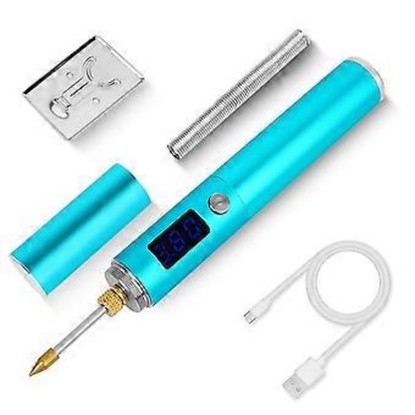 USB Tehokas Nopea Lämmitys Langaton Juotoskolvi Ladattava Juotoskolvi Lämpötila LED-näytöllä Kärki-B
