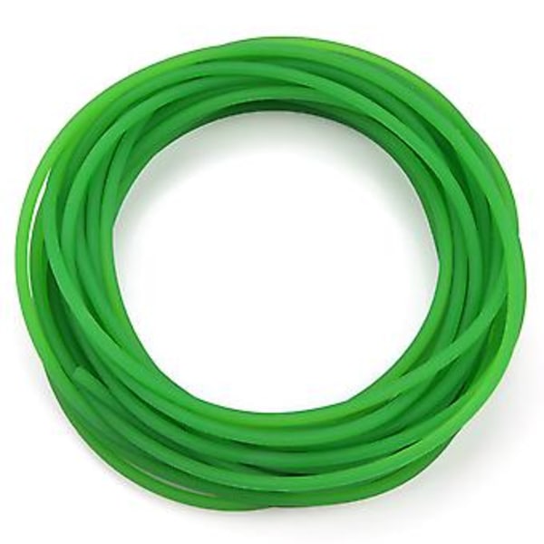Grönt PU Polyuretan Rundrem med Grov Yta för Drivtransmission (4mm*10m)