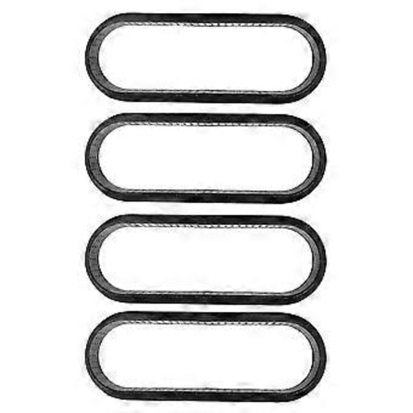 12 stycken ovala tårtformar, värmebeständiga, non-stick, mini-kakformar