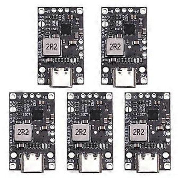 3.7V 2S Litiumakku Lataus Boost Moduuli Type-C Tuki QC Pikalataukselle Tasapainotetulla Latauksen LED-Indikaattorilla