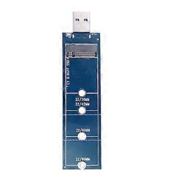 Kestävä USB3.0 - M.2 NGFF -sovittimelle avaimelle B B+M Type-A SSD 2230 2242 -kortti C