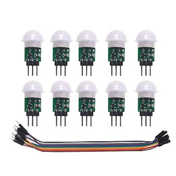 10st Am312 Mini Människosensormodul -sr312 Ir Pyroelektrisk Infraröd Pir Rörelsesensordetektor Mod