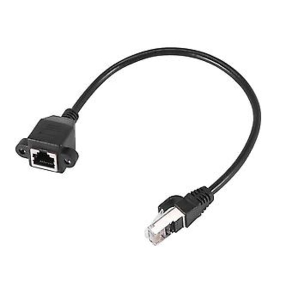Rj45 Hunn Til Hann Adapter Nettverksforlengelseskabel Panelmontering 27cm