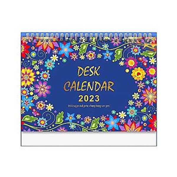 2023 Liten Skrivbordskalender, 22,9 cm X 18,5 cm Färgglada Månadsdesigner, För Planering Och Organisering