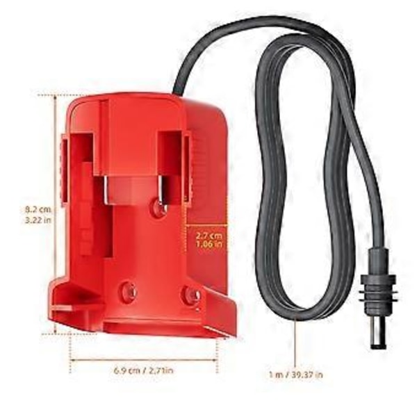 Nyt Strømkabel 1M til Batteri til Mini Oplader Adapter til DC Strøm 18AWG Kabelledning Stik