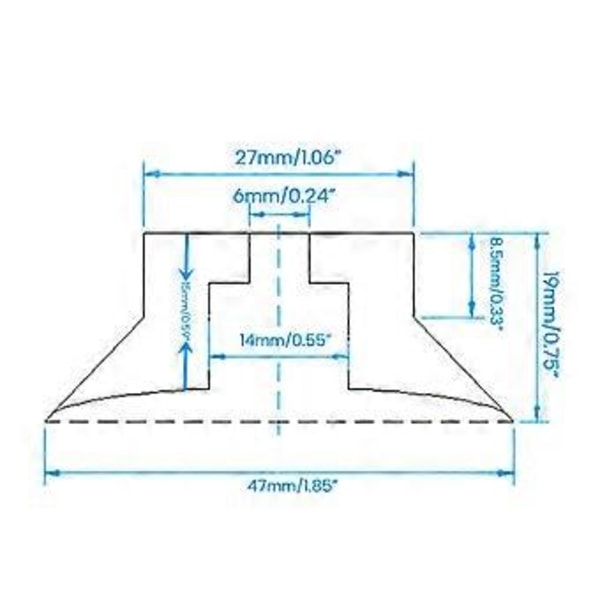 4 st Gummifötter för Voron 2.4 3D-skrivare Halkfria Gummikuddar Stötsäkra Kuddar 3D-skrivardelar