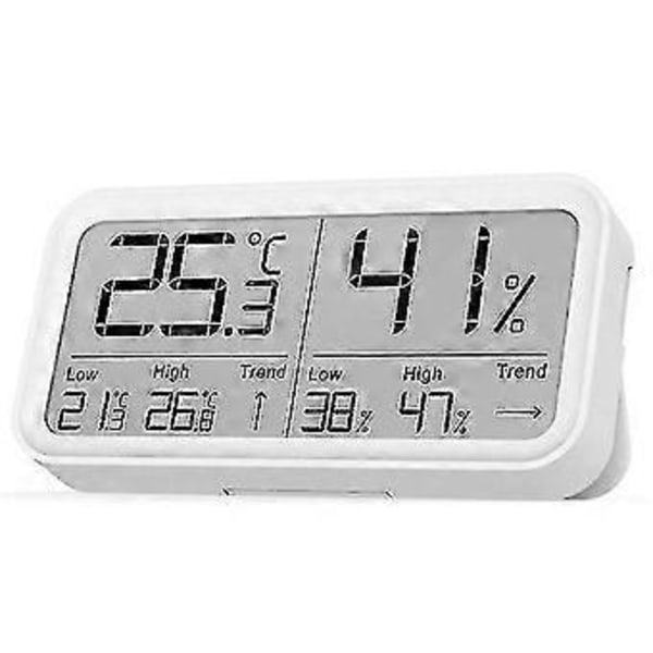 Digitalt Termometer Hygrometer LCD-Skjerm Høy Presisjon Temperatur Sensor Fuktighetsmåler for Hjem Innendørs Utendørs