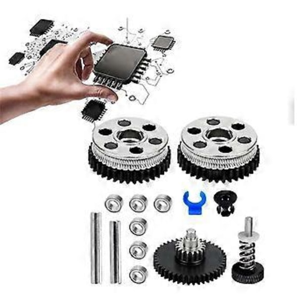 För HGX2.0 Sneda Kugghjuls Extruder Växelsats Reduktion Dubbla Kugghjul för CR10/CR10S/Ender3/V2 3D-skrivartillbehör
