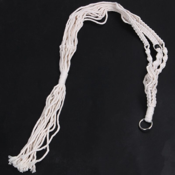2 st Macrame växt hängare inomhus utomhus hängande planter korg bomullsrep