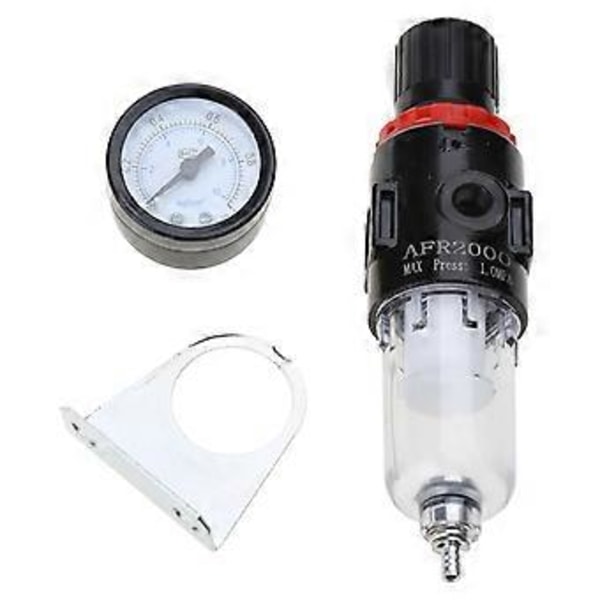 AFR-2000 Airbrush Kompressor Tryckregulator Vattenfälla Filter Vatten Fukt