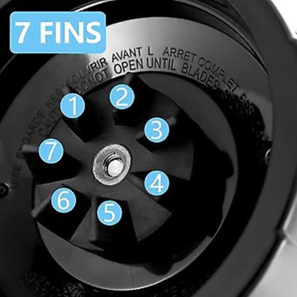 Ad-7 Fins Ctor-blad för mixer med 2 gummin för Nutri Auto Iq Bl486 Bl642 N102 Bl682