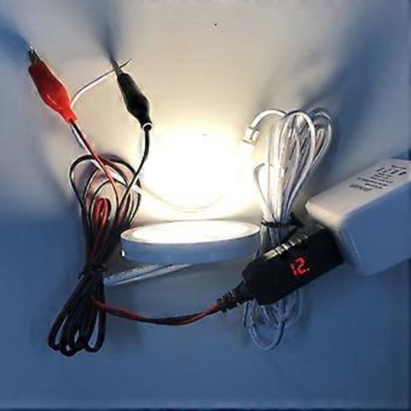 DIY QC3.0 USB till 5V 6V 8.4V 12V Strömkabel AA AAA D Storlek Batterieliminator för LED-Lampa Leksak Walkie Talkie Strömkabel
