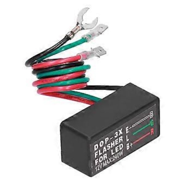 Blinkrelæ DOP3X 12VDC 20A Universal LED Blinkrelæ til Bil Motorcykel