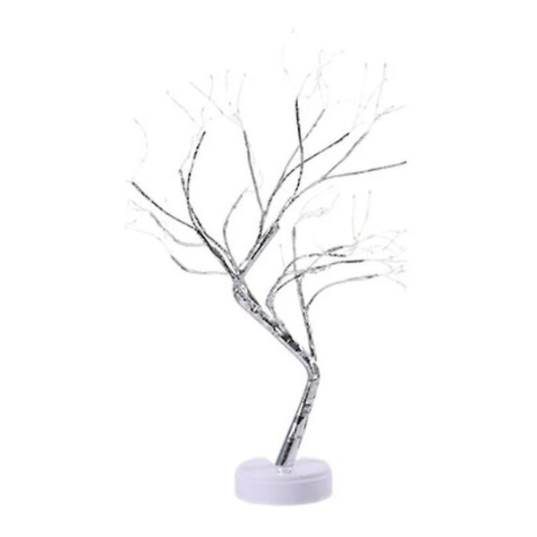 LED natlys bonsai trælys himmel fuld af stjerner belysning ferie lys hjem fest bryllup indendørs dekoration natlys Hvid 108led