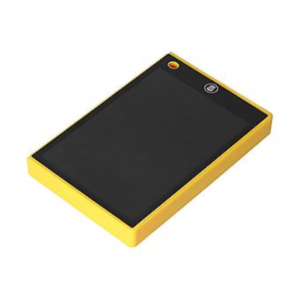 LCD-kirjoitustaulu, uudelleenkäytettävä, pyyhittävä, keltainen digitaalinen piirustustaulu kynätelineellä lapsille, kotiin, kouluun, maalaamiseen