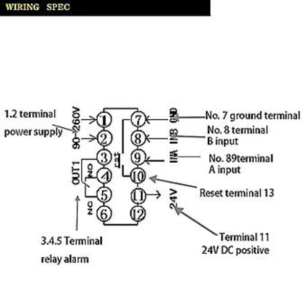 4 Digital Tæller Længde Tæller Længdemåler - functal Intellint 90-260v Ac/ Preset Re