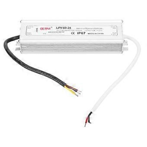 BERM Vandtæt Strømforsyning Aluminium Legering Switch Transformer Driver DC24V 60W LPV6024